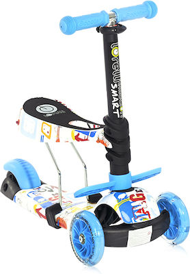 Lorelli Kids Scooter Foldable Smart 3-Wheel with Seat Blue