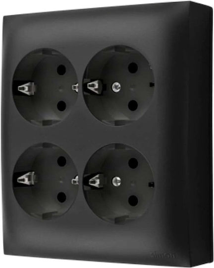 Kontakt-Simon Power Socket Black 1pcs