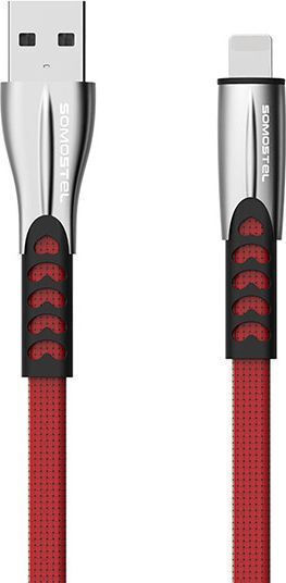 Somostel USB-A to Lightning Cable Κόκκινο 1m (25701)
