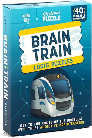 Επιτραπέζιο Παιχνίδι Brain Train Logic Puzzles για 1 Παίκτη 12+ Ετών (EN) Professor Puzzle