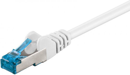 Goobay S/FTP Cat.6a (Gigabit) Καλώδιο Δικτύου Ethernet 0.25m Λευκό