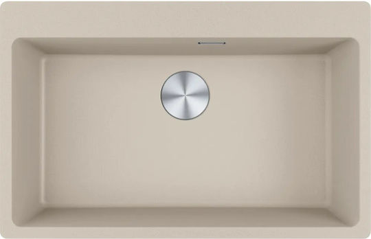 Franke Centro 2.0 CNG 610/210-73 Ένθετος από Συνθετικό Γρανίτη Μ78xΠ50cm Καφέ