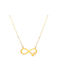 Dio Jewellery Lab Necklace Infinity from Gold Plated Silver