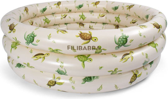 Filibabba Alfie First Swim Παιδική Στρογγυλή Πισίνα PVC 43lt Φουσκωτή 80x26εκ. Μπεζ