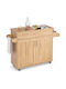 Floor Kitchen Cabinet Brown 116x40x85cm