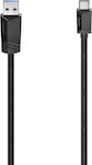 HAMA USB 3.2 Cablu USB-C bărbătesc - USB-C de sex masculin / USB-A de sex masculin Negru 1m (00200657)