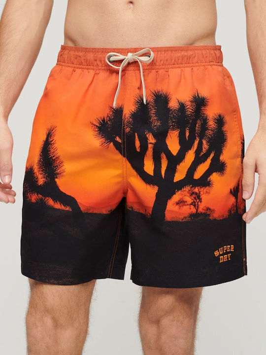 Superdry Photographic Men's Swimwear Shorts Orange M3010233A-TP2