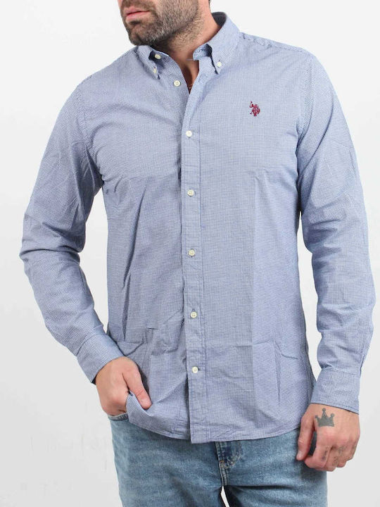 Herren Karohemd Regular Fit U.S. Polo Assn 67781-53406 Dirk Blau
