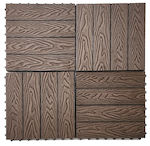 ForAll WPC Garden Decking Board 30x30cm