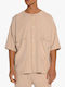 Kurzärmlig Hemd Beige