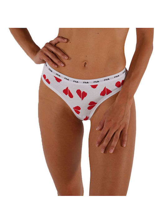 Βαμβακερά Women's String 3Pack Red, White, Black