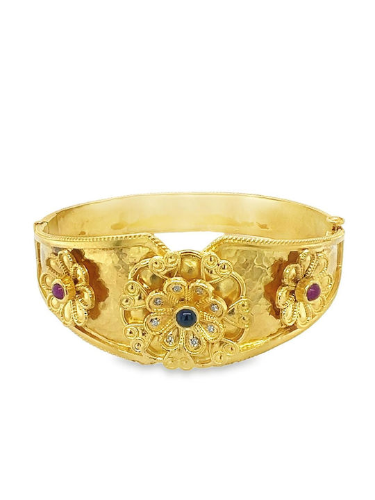 Xryseio Bracelet made of Gold with Diamonds