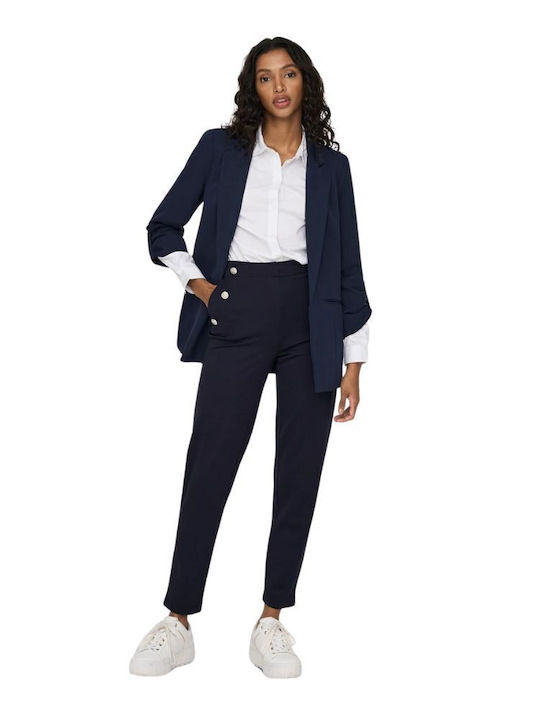 Only Long Women's Waisted Blazer Night Sky