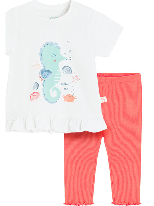 Kids' Set with Leggings Summer 2pcs Mixed