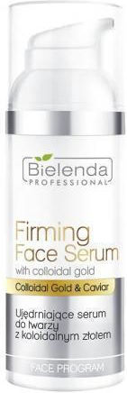 Bielenda Professional Firming Face cu aur coloidal Hidratant & Anti-îmbătrânire Serum Față cu Caviar pentru Fermitate & Albire 50ml