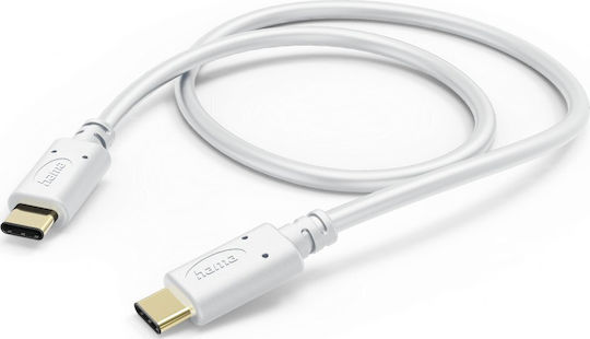 HAMA USB 2.0 Кабел USB-C Мъжки - USB-C Бял 1.5м 00201592