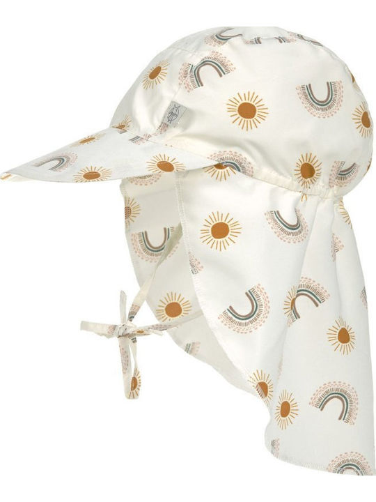 Laessig Kids' Hat Fabric Sunscreen Rainbow Nature White