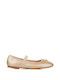 Damen Ballerinas in Gold Farbe 94003