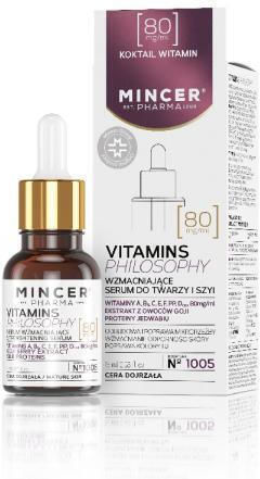 Mincer Pharma Vitamins Philosophy Anti-Aging Serum Gesicht mit Hyaluronsäure & Vitamin B5 15ml