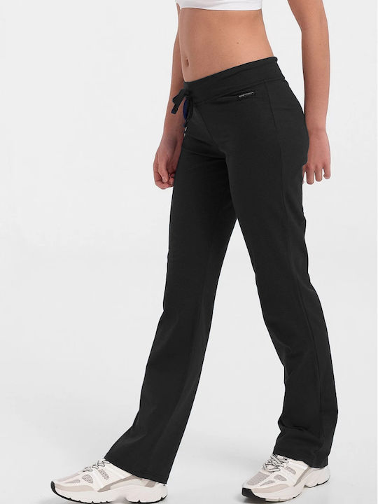 Women's Thin Sweatpants Body Move Black