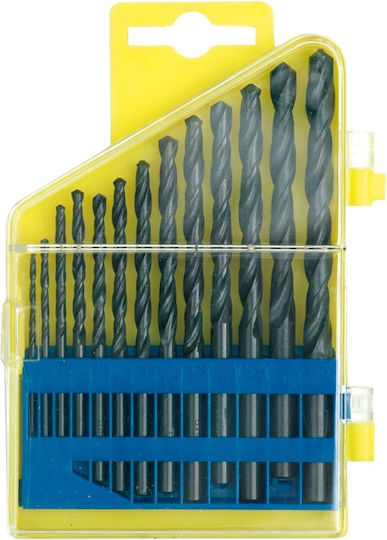 Sthor Set 13 Burghie cu Diamant HSS cu Tija Cilindrică pentru Metal
