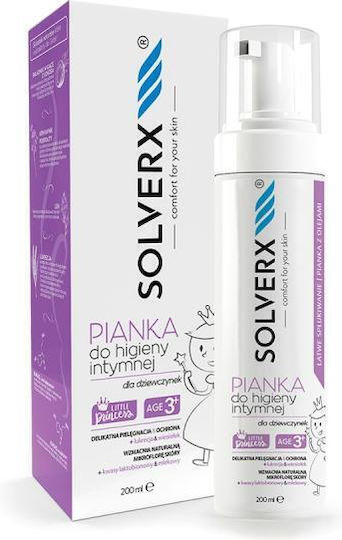 Solverx Little Princess Spumă pentru Igienă Intimă Fete 200ml