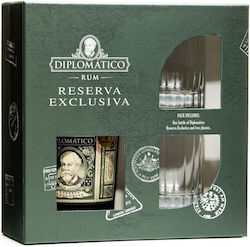 Diplomatico Σύνθεση με Ποτήρια Reserva Exclusiva 700ml 0204324