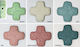 Faitakis Pack Natural Lava Beads Cross 25mm 16pcs 0512012 Ft-0512012