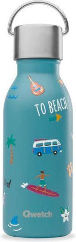 Qwetch Kinder Isolierflasche 350ml Honolulu Blau