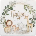 Christening Favor with Coaster