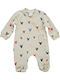 Poulain Baby Bodysuit Long-Sleeved Beige