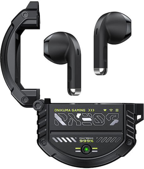 Onikuma T309 In ear Bluetooth хендсфри Слушалки с Кутийка за Зареждане Черен