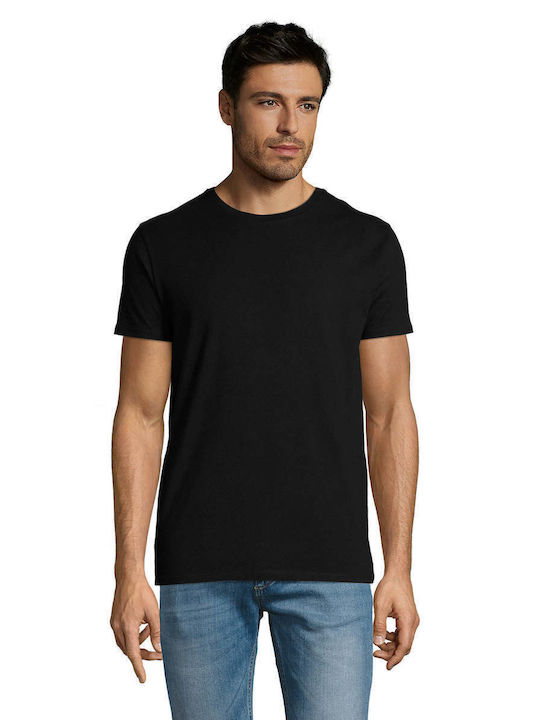 Sol's Ανδρικό T-shirt Κοντομάνικο Μαύρο