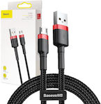 Baseus Cafule Regular USB 2.0 to micro USB Cable Κόκκινο 3m (CAMKLF-H91) 1τμχ