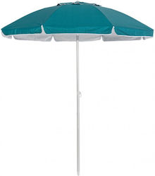 Bizzotto Bogota Foldable Beach Umbrella Diameter 2m with Air Vent Turquoise