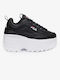 Fila Ii Wedge Chunky Boots Black / White / Fila Red