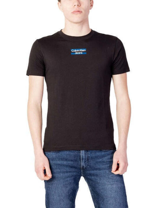 Calvin Klein T-shirt Bărbătesc cu Mânecă Scurtă Negru