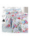 Makis Tselios Home Primavera Σετ Σεντόνια King Size με Λάστιχο 180x205+40εκ. White (4τμχ)