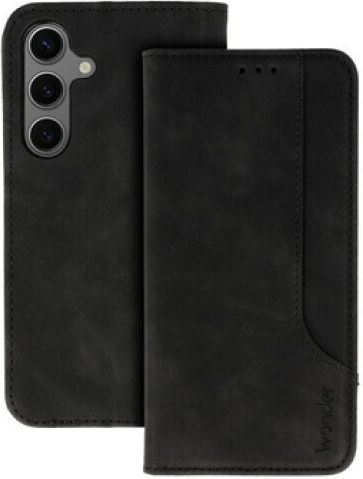 Wonder Back Cover Synthetic Leather / Silicone Black (Galaxy S24 Ultra)