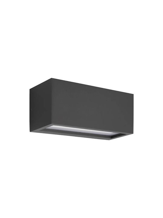 Eurolamp Επιτοίχια Εξωτερική Πλαφονιέρα E27 IP54 11x25x10εκ.