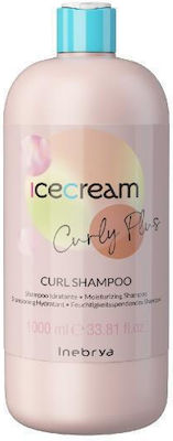 Inebrya Ice Cream Curly Plus Moisturizing Shampoo Curly Wavy Hair 1000ml