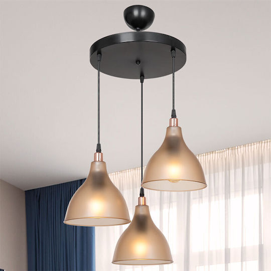 Pakketo Orazio Κρεμαστό Φωτιστικό Μελί 36x36x80εκ.