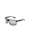 V-store Men's Sunglasses with Black Plastic Frame and Gray Lens 20.564BLACKSILVER