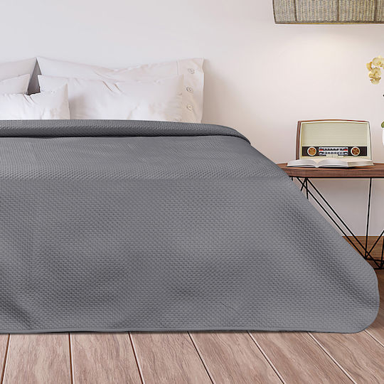 Beauty Home Intence Art 12200 Coverlet Queen Size Microfiber Gray 230x250cm