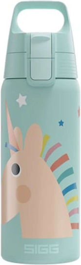 Sigg Kids Water Bottle Thermos Stainless Steel Light Blue 500ml