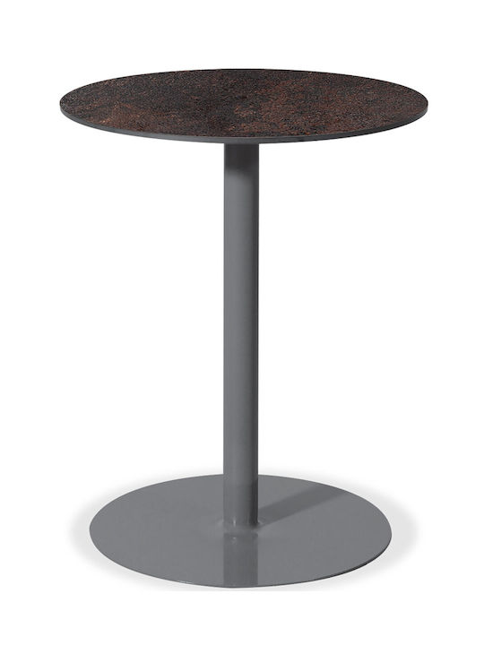Метално Маса за Малки Външни Пространства Стабилна Rust 70x70x75бр
