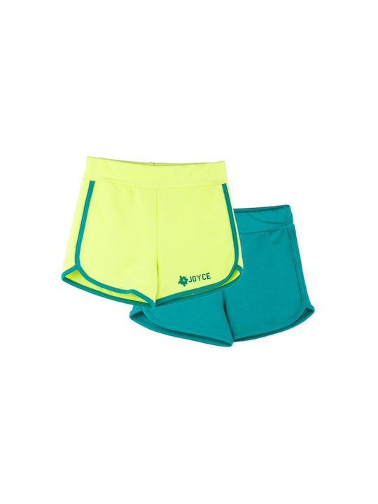 Joyce Kids Shorts/Bermuda Fabric Yellow/Turquoise