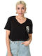 Black Rhinestone T-shirt 24156