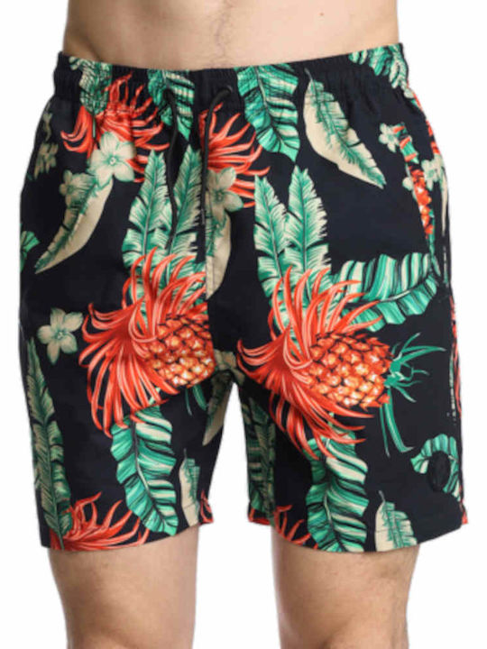 Men's Swimwear Shorts Black with Patterns