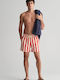Gant Men's Swimwear Shorts red Striped